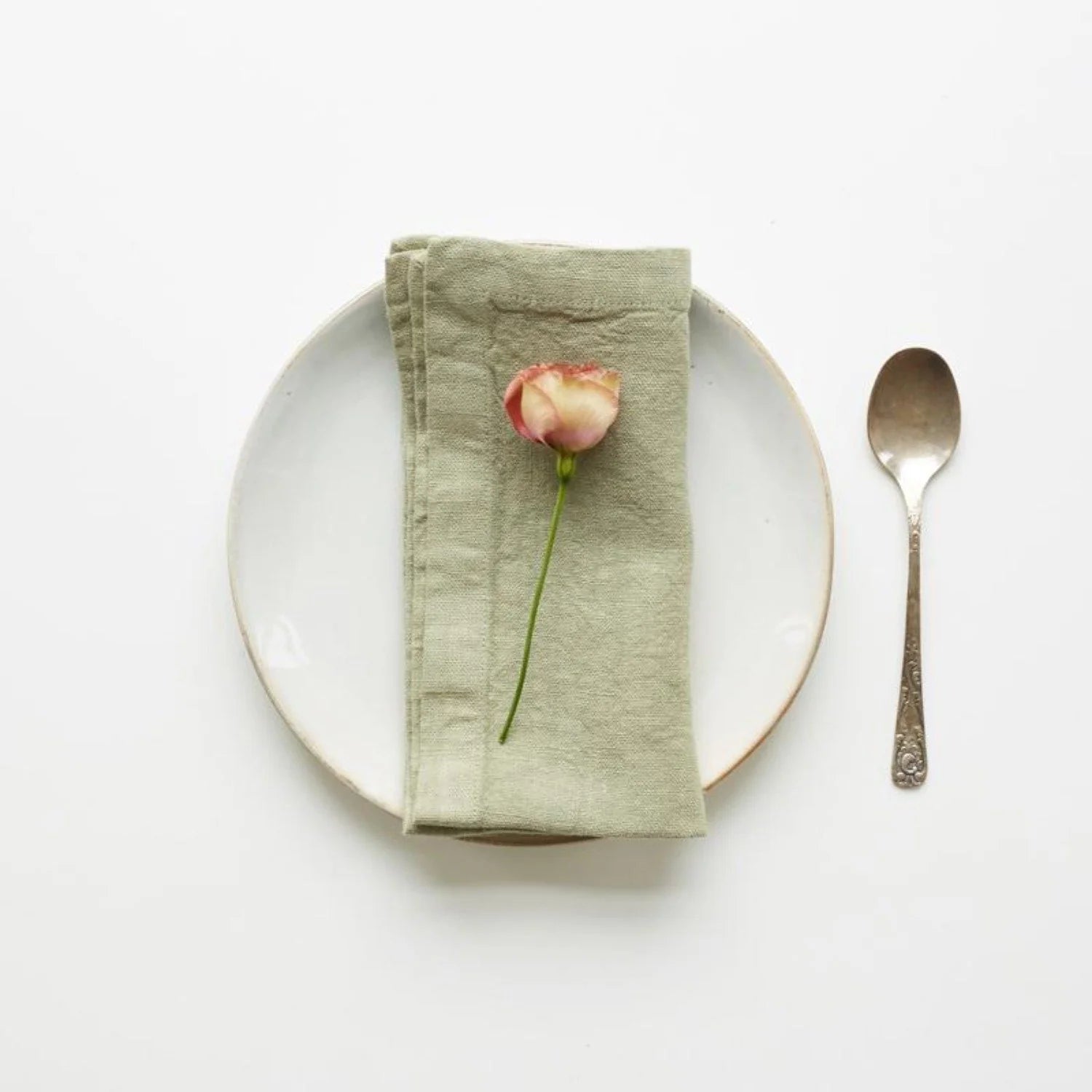 Linen Tales linen napkin in sage