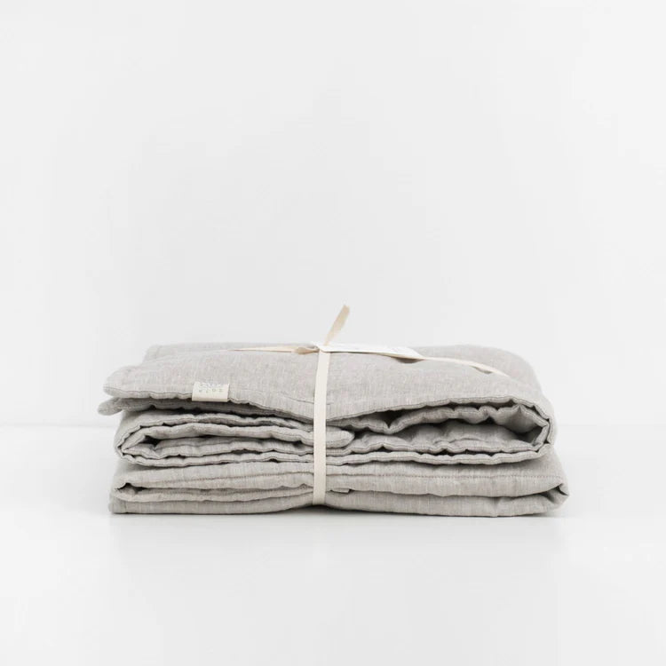 Melange Linen Quilted Blanket