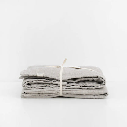 Melange Linen Quilted Blanket