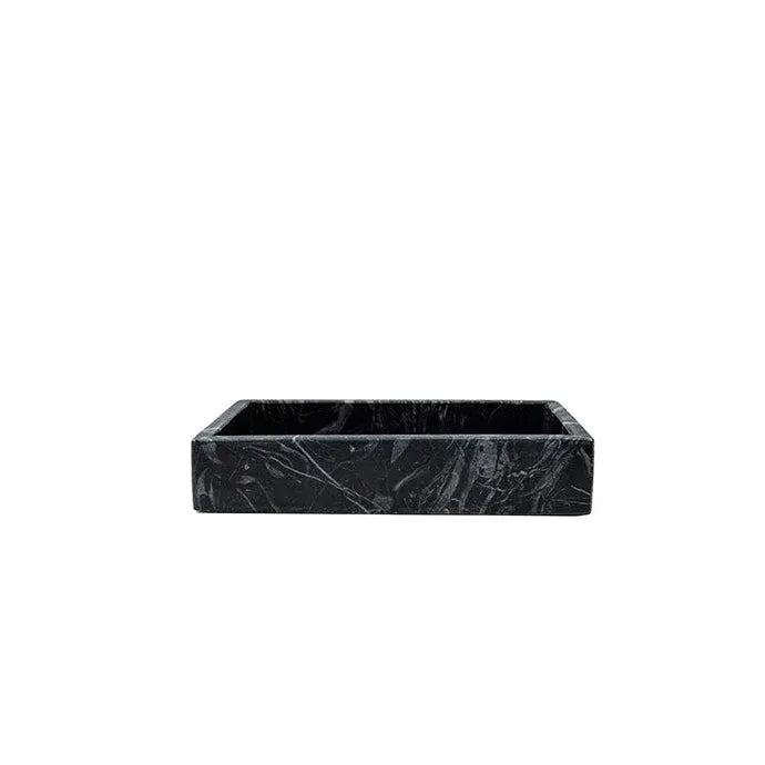 Black Marble Napkin Tray