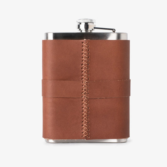 Brown Leather Flask