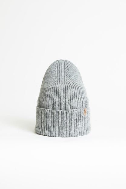 Dinadi Merino Rib Hat in Flint Grey