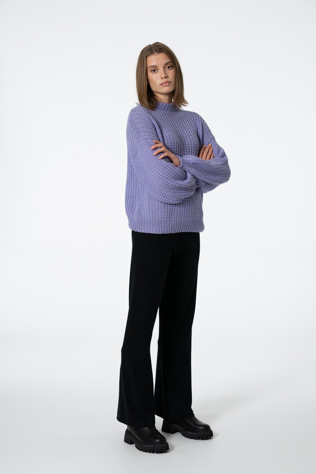 Dinadi Merino Pants in Black Fall 23/24