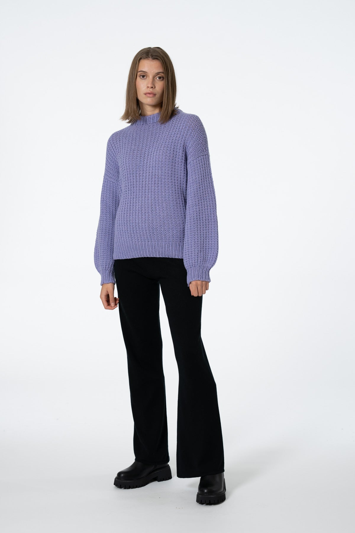Dinadi Merino Pants in Black Fall 23/24