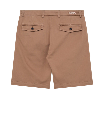 MOS MOSH Gallery Hunt Soft String Shorts Toasted Coconut – men's summer shorts, Canada back view flatlay