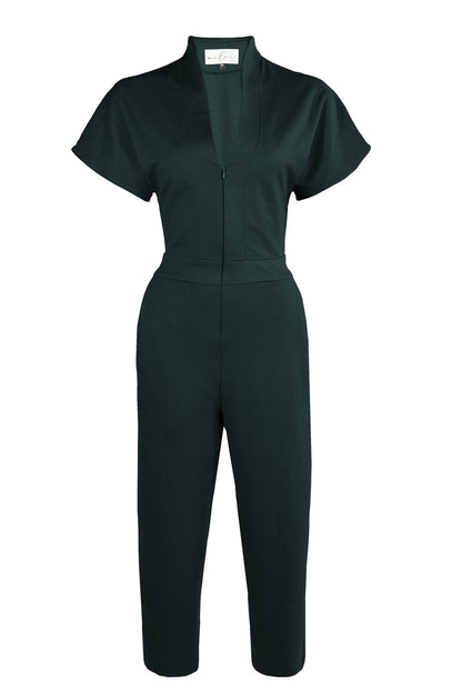 Melow - FW24 - Jayden Overalls in Green - on display front 4