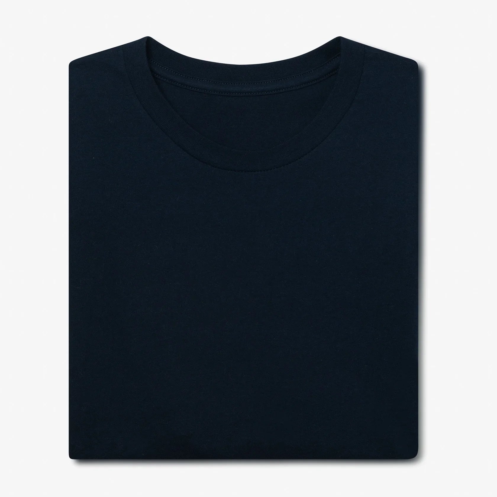 Milo & Dexter - FW24 - Classic Cotton T-Shirt in Navy - on display folded 2 