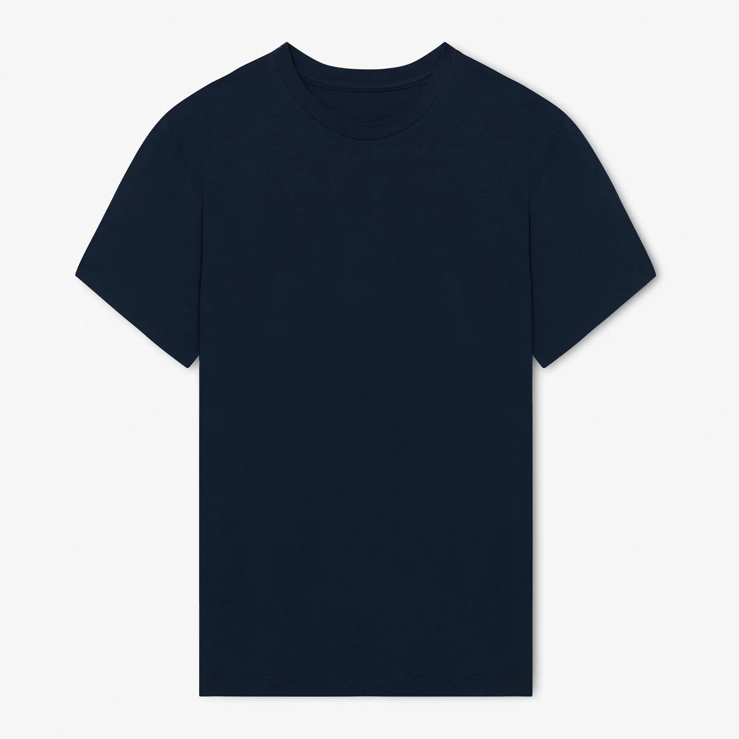 Milo & Dexter - FW24 - Classic Cotton T-Shirt in Navy - on display front 1 