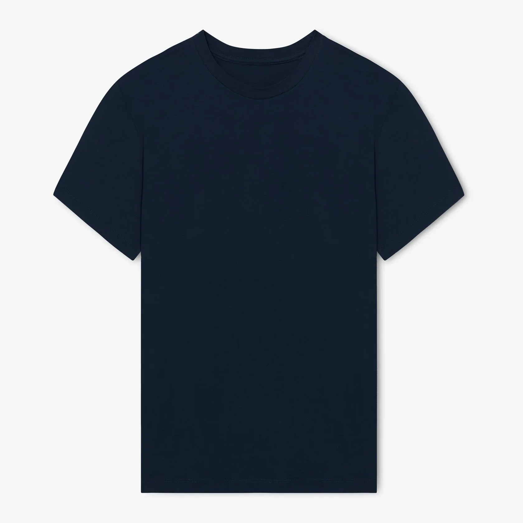 Milo & Dexter - FW24 - Classic Cotton T-Shirt in Navy - on display front 1 