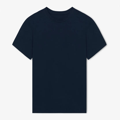 Milo & Dexter - FW24 - Classic Cotton T-Shirt in Navy - on display front 1 