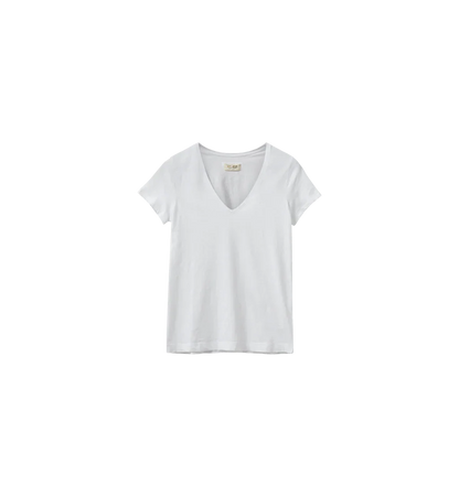 White t-shirt on a white background