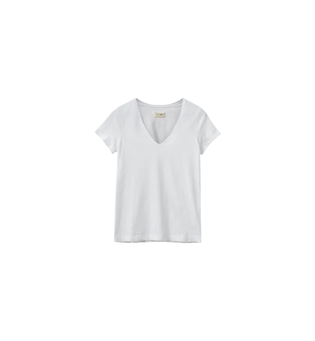 White t-shirt on a white background