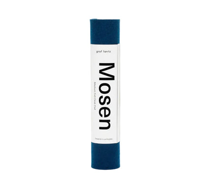 Mosen Navy Deskpad rolled in packaging
