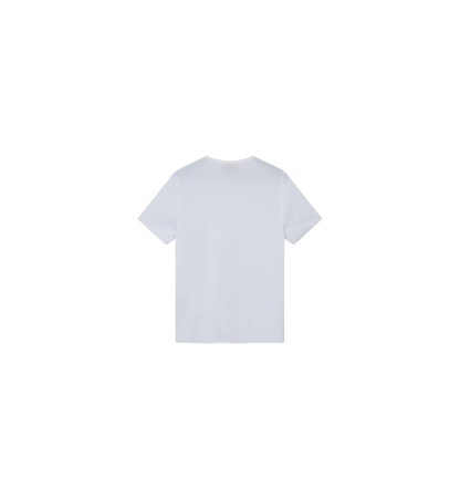 back view Mos Mosh Gallery V-neck tee in white at Textile Apparel Kelowna