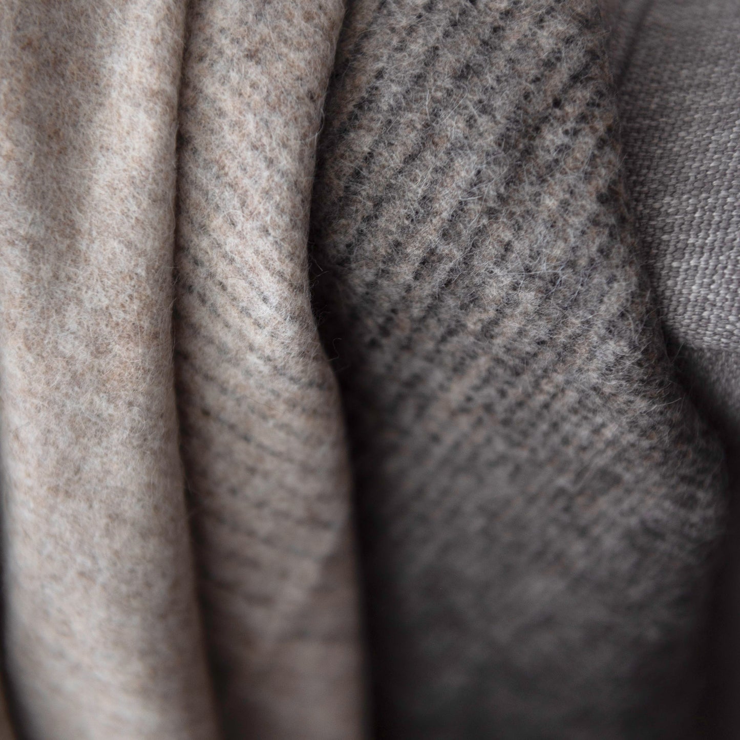 Closeup of St Geneve Aria Throw in Crimini