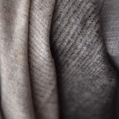 Closeup of St Geneve Aria Throw in Crimini