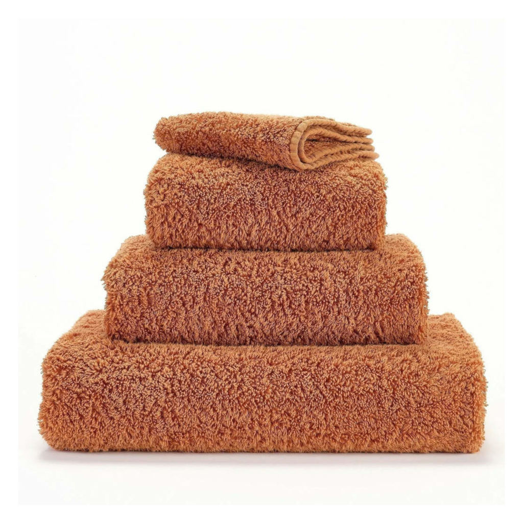 A pile of caramel-coloured towels