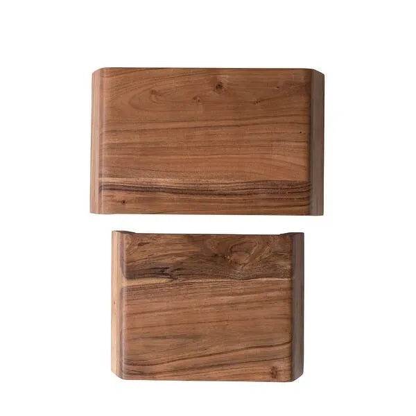 Acacia wood nesting pedestals