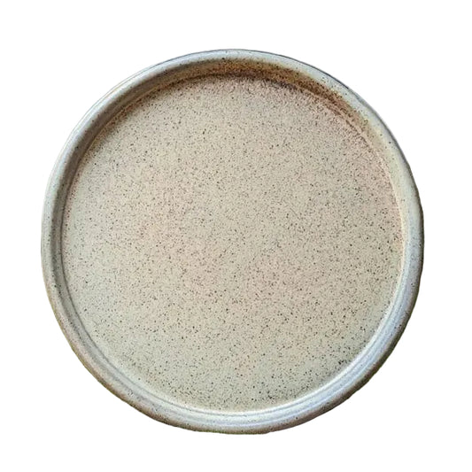 Brown Stoneware Plate