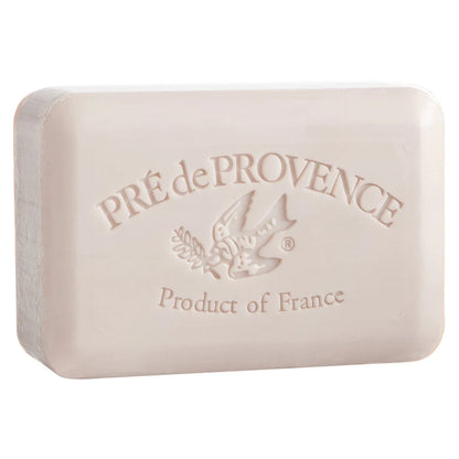 Bar of soap with 'Pre de Provence' branding on a white background