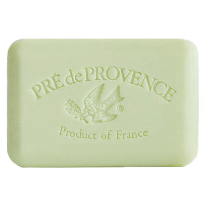 Pre de Provence soap bar on a white background