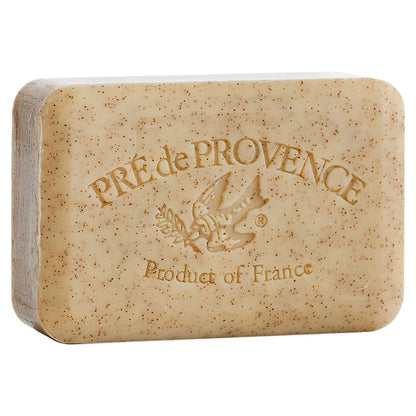 Bar of soap with 'Pre de Provence' branding on a white background