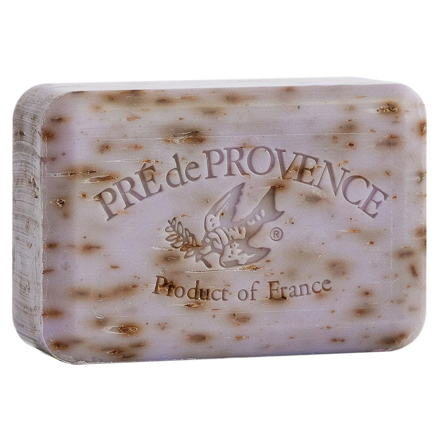 Bar of soap with 'Pre de Provence' branding on a white background