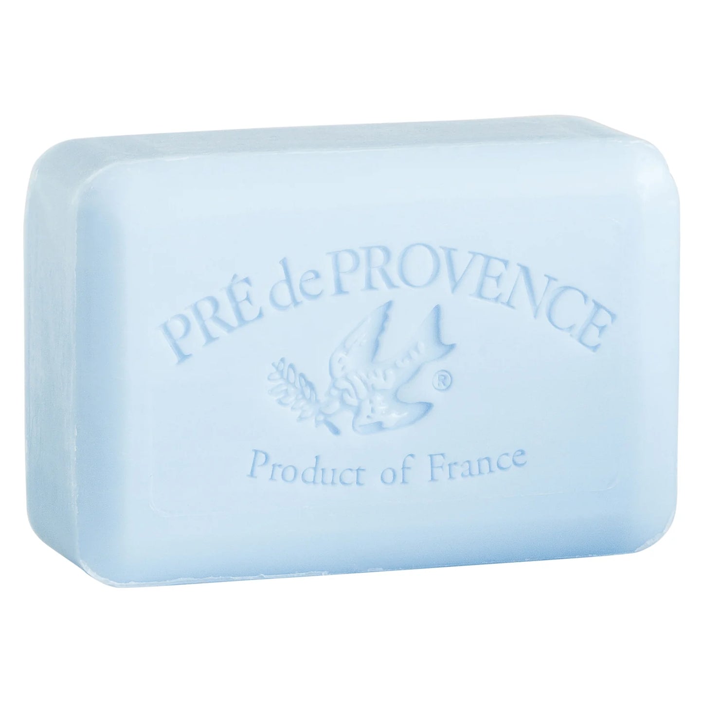 Bar of soap with 'Pre de Provence' branding on a white background