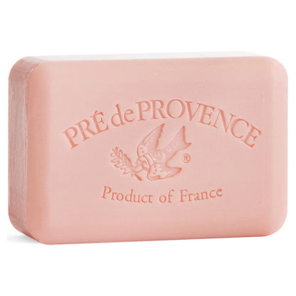 Bar of soap with 'Pre de Provence' branding on a white background