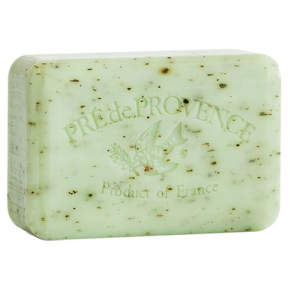 Bar of soap with 'Pre de Provence' branding on a white background