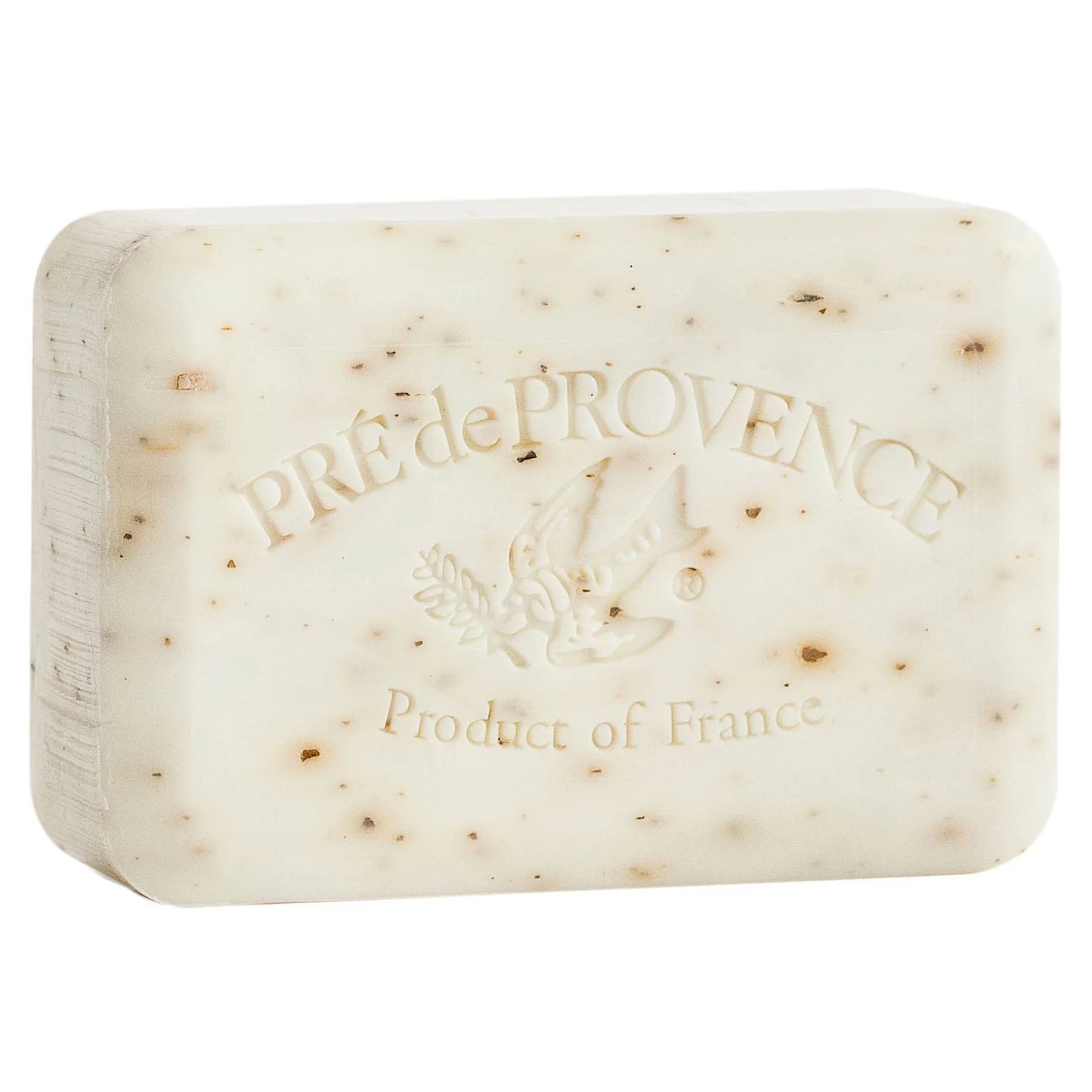 Bar of soap with 'Pre de Provence' branding on a white background