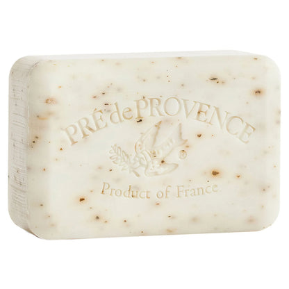 Bar of soap with 'Pre de Provence' branding on a white background