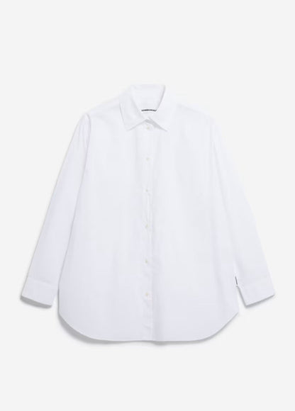 SS25 - ARMEDANGELS - Maalgaa Blouse in White - front display 5 