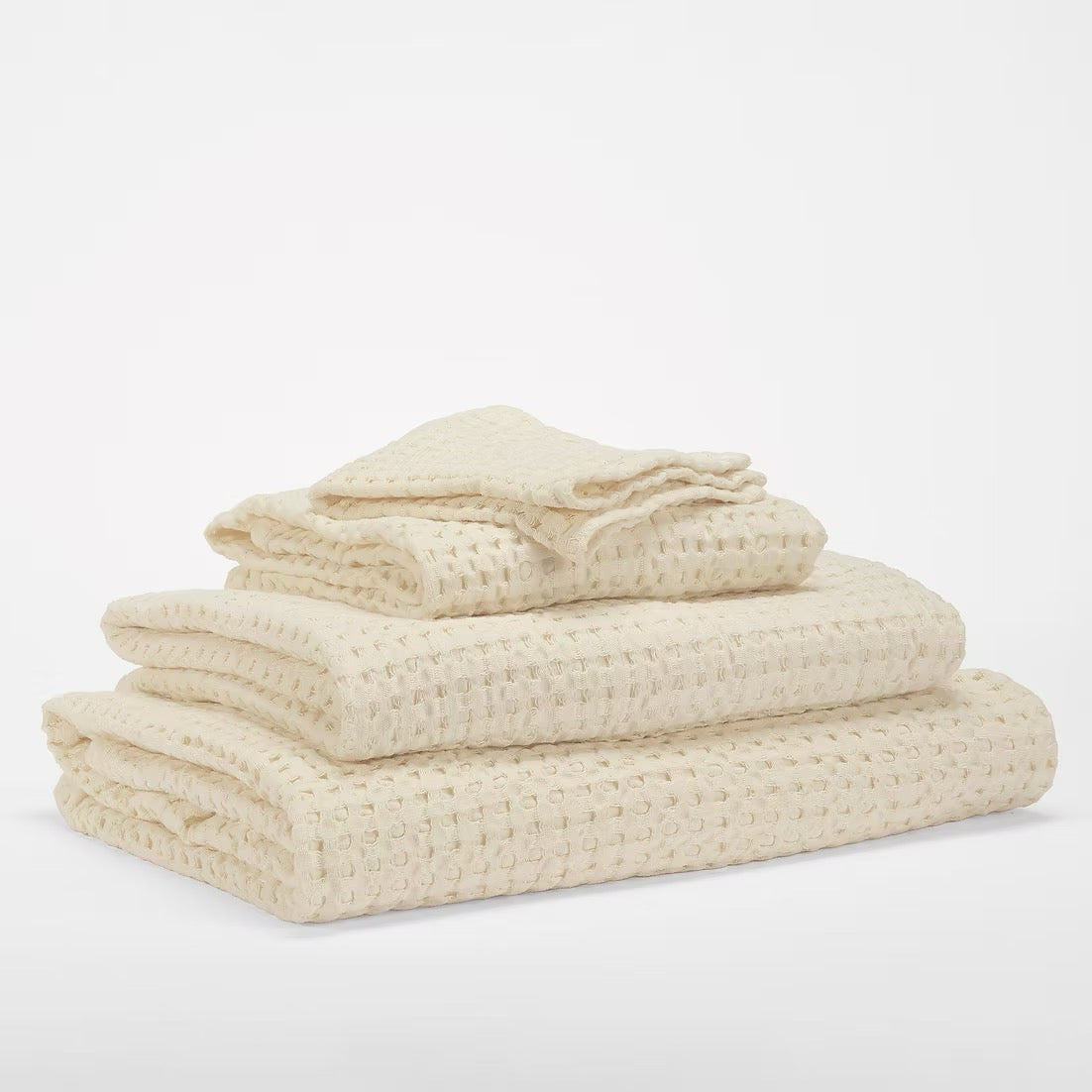SS25 - Abyss & Habidecor - Pousada Waffle Towel | Ecru 101 - display 1 