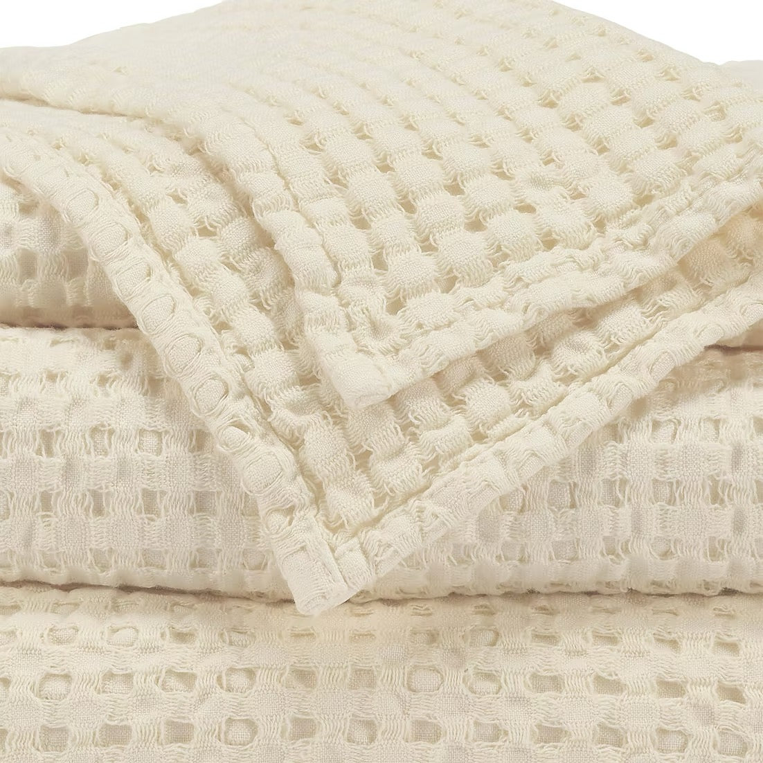 SS25 - Abyss & Habidecor - Pousada Waffle Towel | Ecru 101 - display 1 