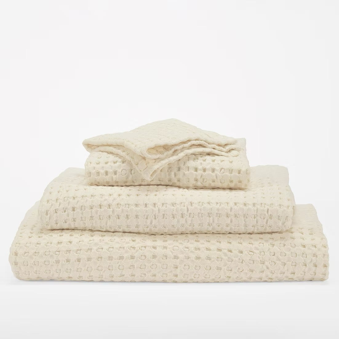 Pousada Waffle Towel | Ecru 101