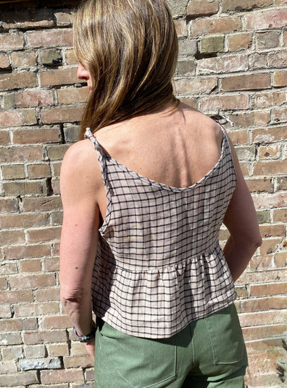 SS25 - Cokluch - Bayang Top in Harper Ocean - back 2 