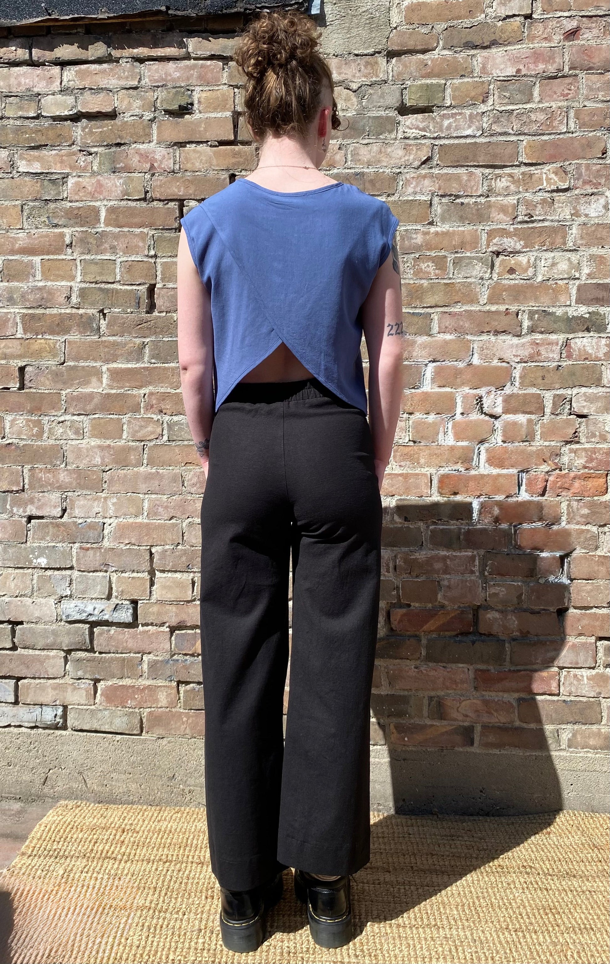 SS25 - Cokluch - Bayang Top in Harper Ocean - back 5