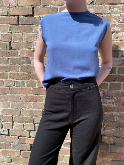 SS25 - Cokluch - Bayang Top in Harper Ocean - front 2 