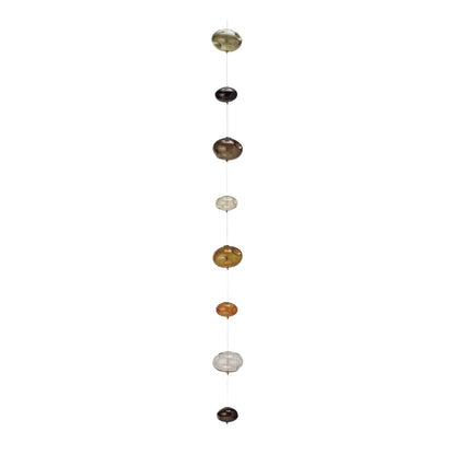 SS25 - Creative co-op - Hand-Blown Glass Bubble Garland | Brown | 47.25" - display 1 