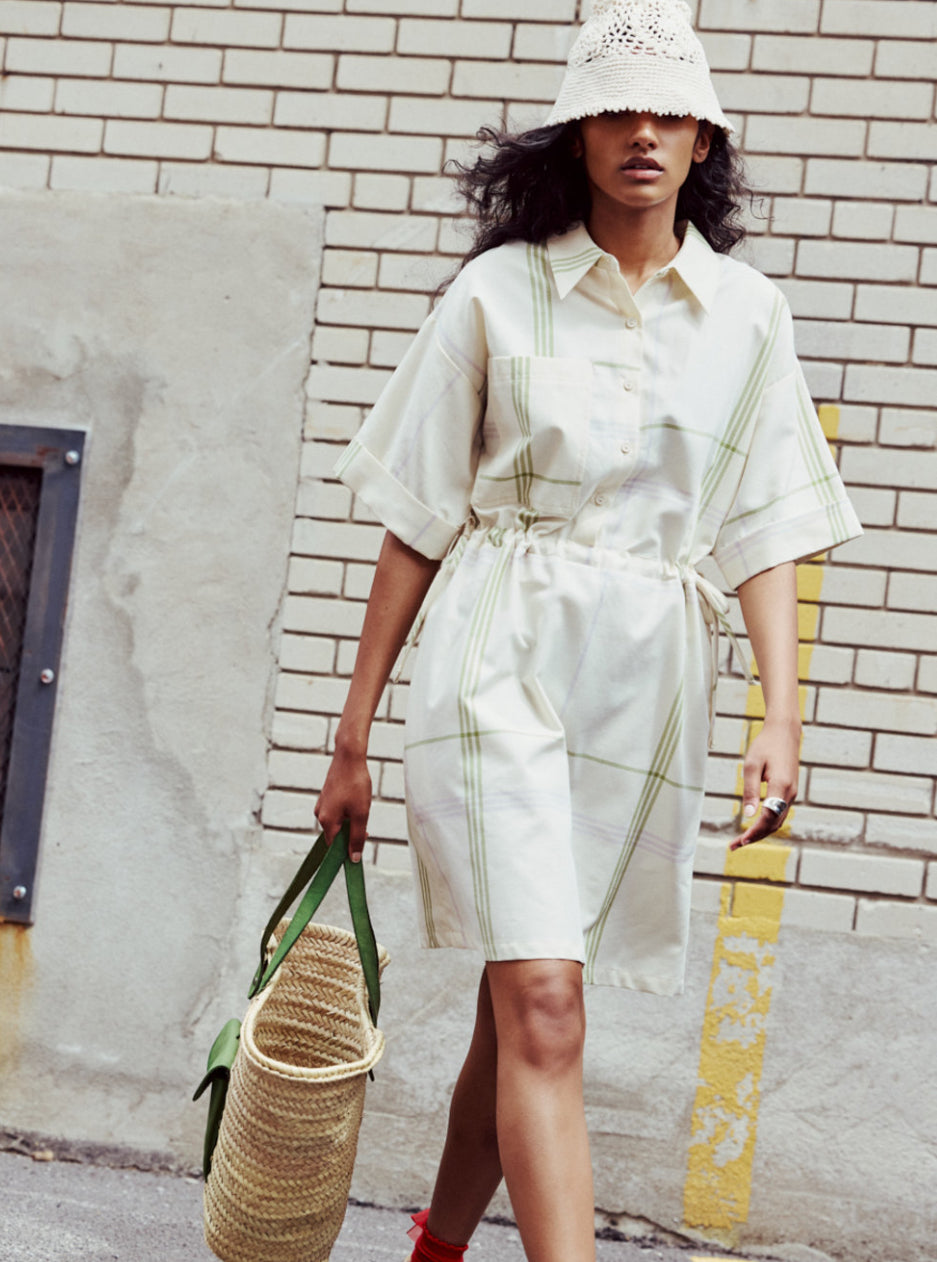 SS25 - Eve Gravel - Lilia Dress in Summer Tan