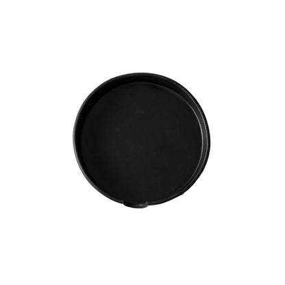 Kobon Leather Round Tray | Black