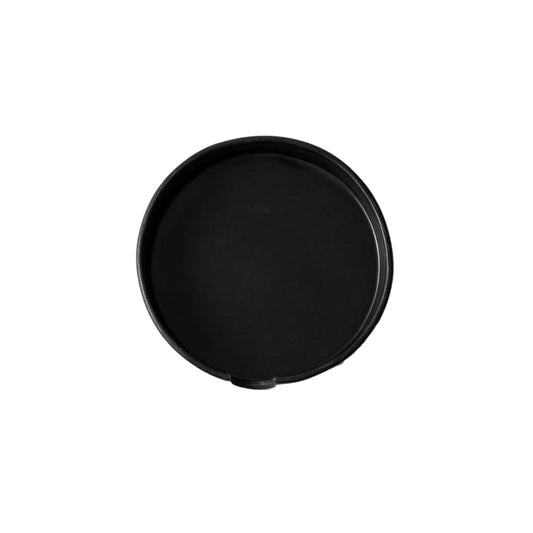 Kobon Leather Round Tray | Black
