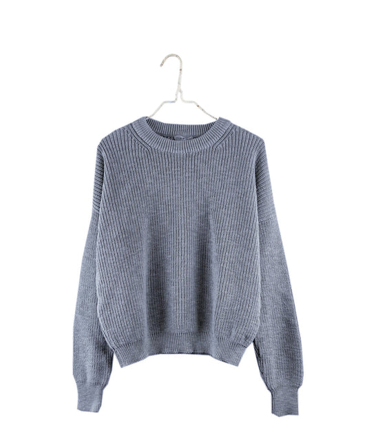 SS25 - It is Well L.A - Pull On Sweater in Clay Blue - display front 1 