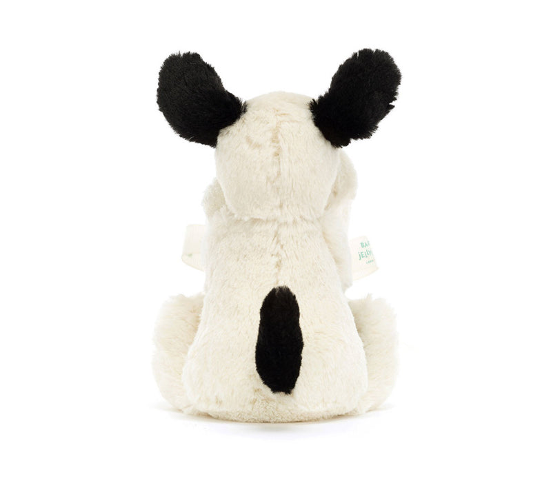 SS25 - Jellycat - Bashful Black & Cream Puppy | Soother - back 3 