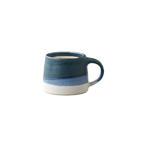KINTO Slow Style Coffee ceramic mug in navy and white
