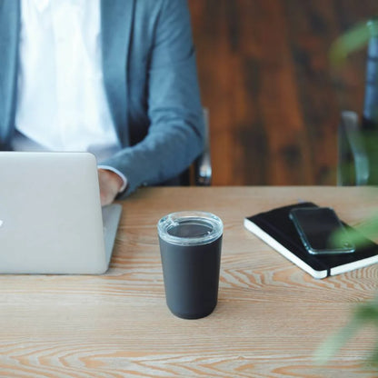KINTO TO GO Tumbler in Black on desk