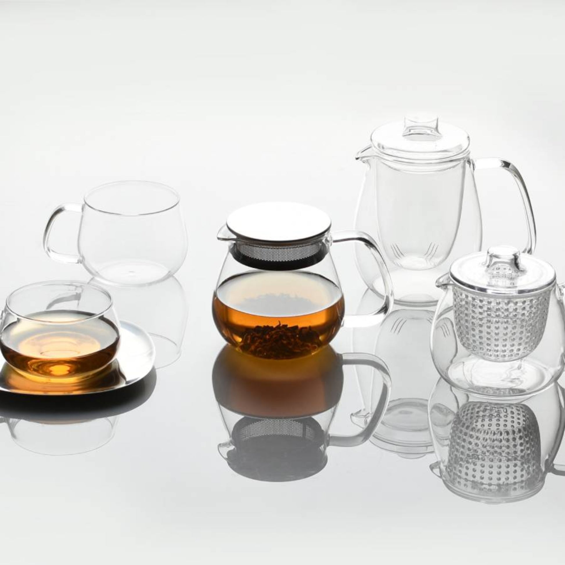KINTO UNITEA One Touch teapot with cups and strainer