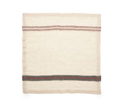 SS25 - LIBECO - Perry Napkin | 2pc Set | Railroad Stripe - display 1 