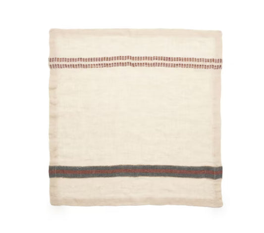 SS25 - LIBECO - Perry Napkin | 2pc Set | Railroad Stripe - display 1 